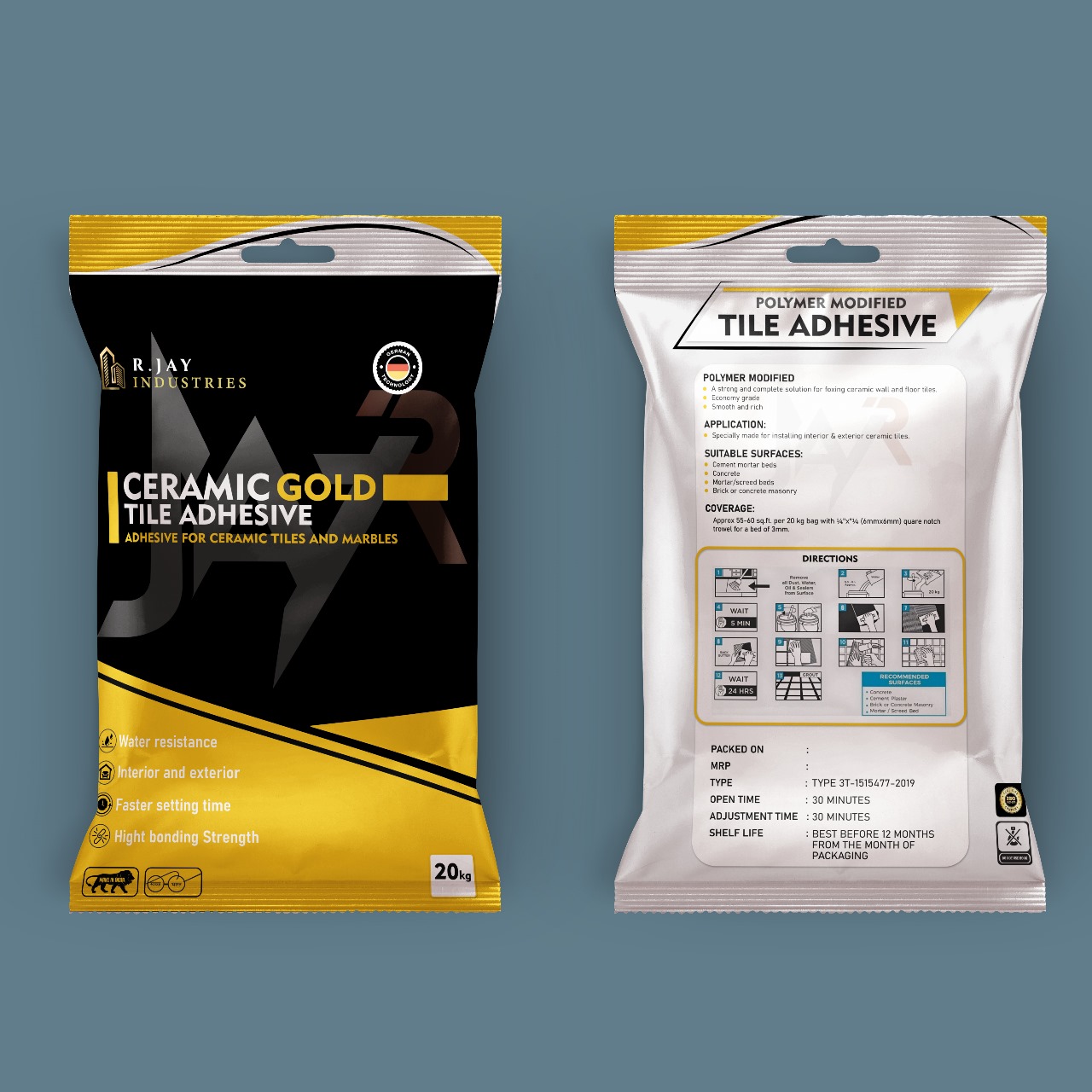 CERAMIC GOLD TILE ADHESIVE